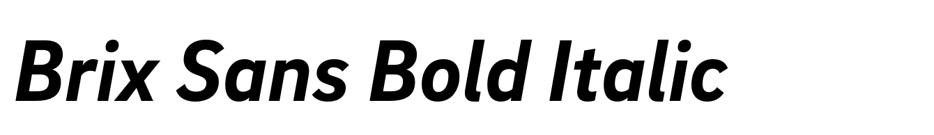 Brix Sans Bold Italic